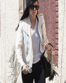 Rumer Willis Classy Someday’s Lovin White Jacket