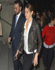 Shailene Woodley Stylish Leather Jacket