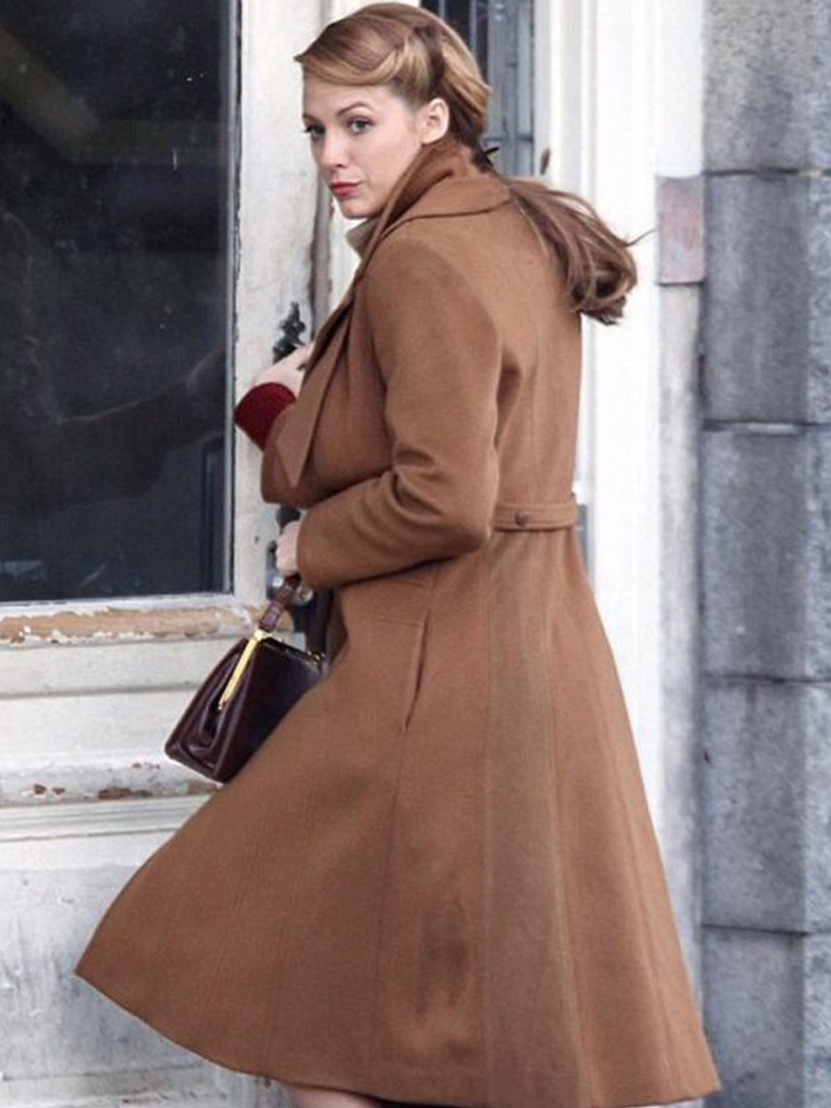 The Age of Adaline Lively Retro Camel Coat