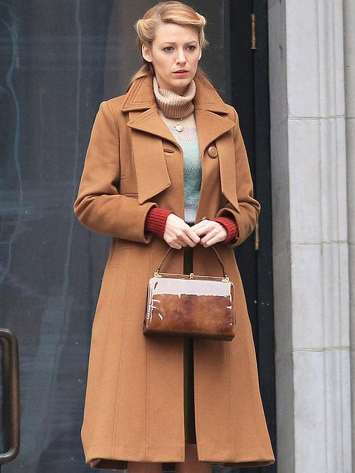 The Age of Adaline Lively Retro Camel Coat