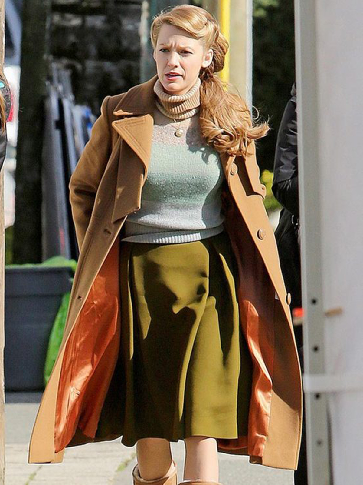 The Age of Adaline Lively Retro Camel Coat