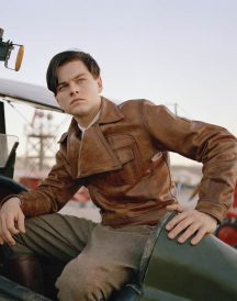 The Aviator Leonardo DiCaprio Howard Hughes Brown Leather Jacket