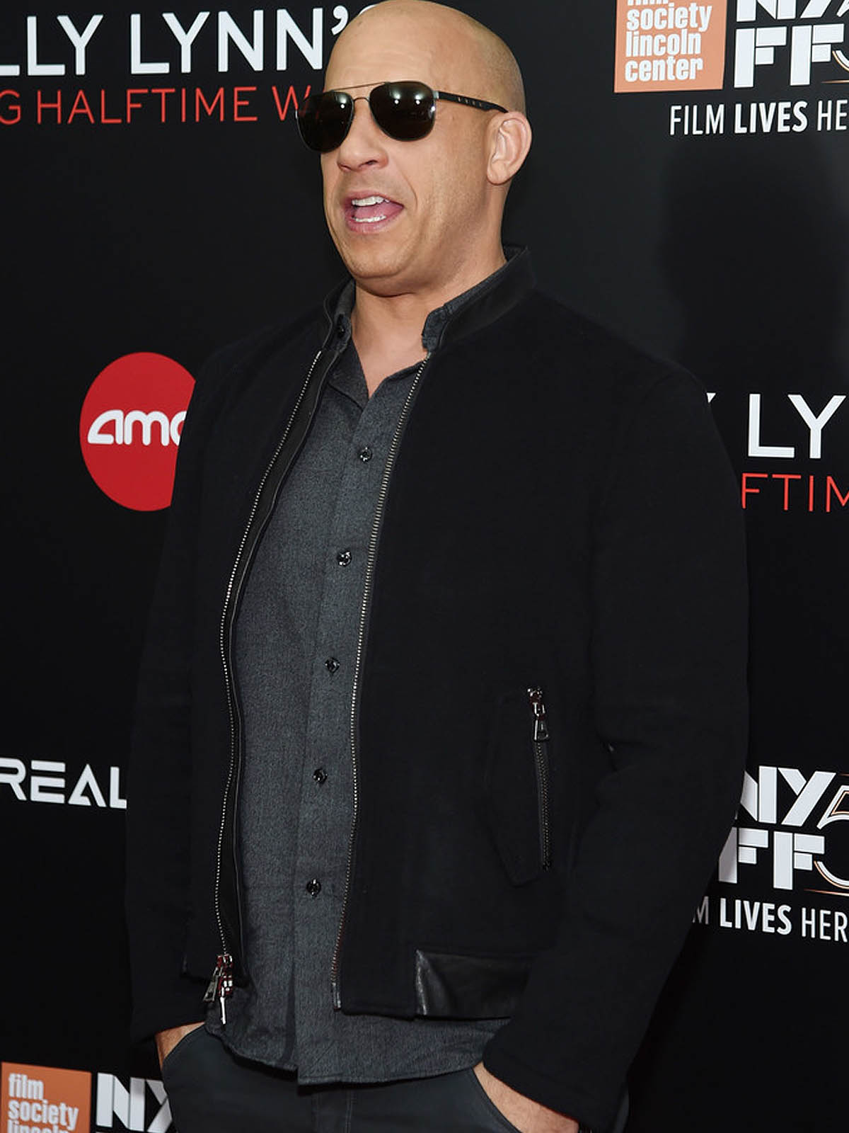 Vin Diesel Billy Lynn's Long Halftime Walk New York Film Festival Black Jackets