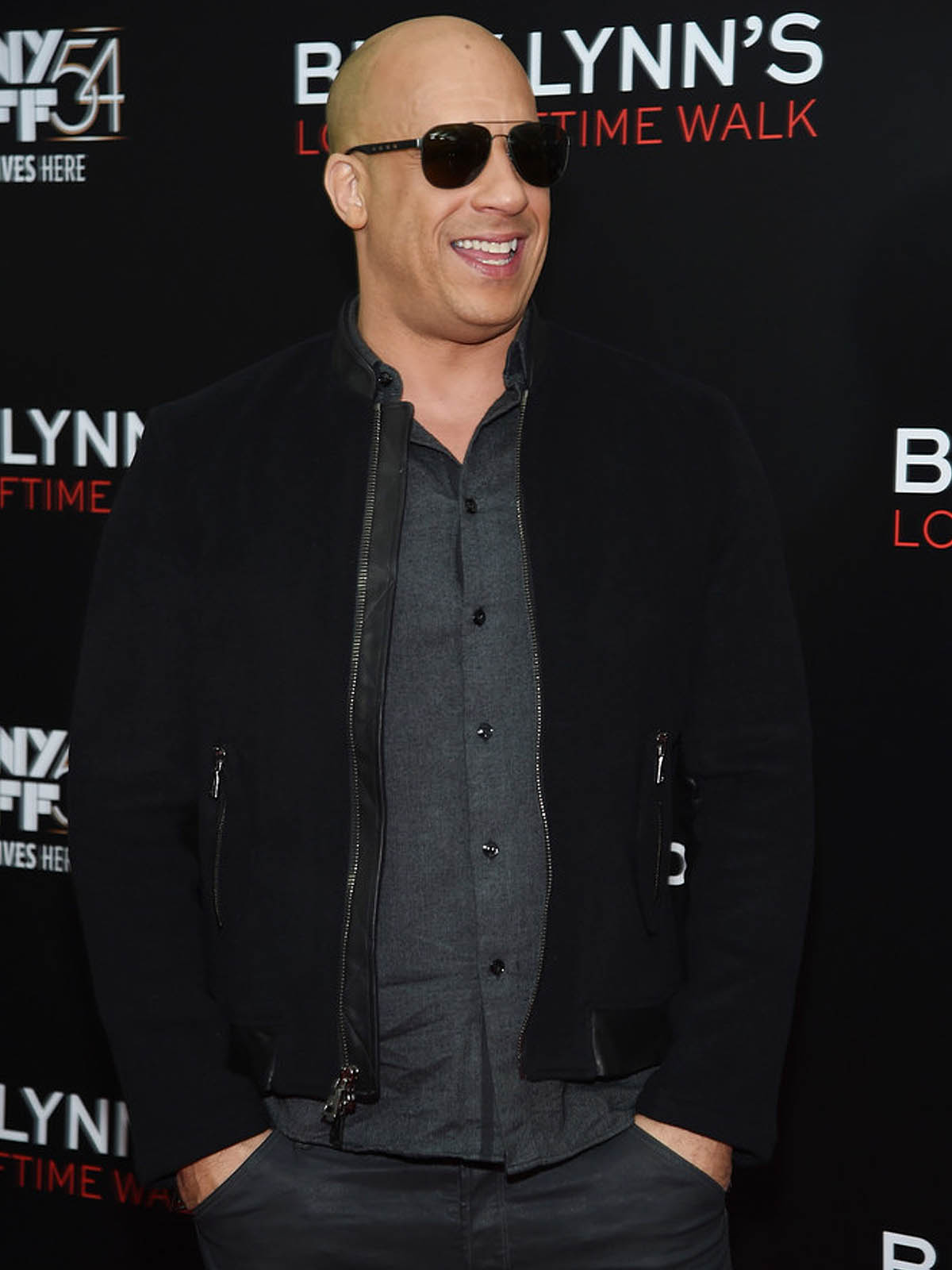 Vin Diesel Billy Lynn's Long Halftime Walk New York Film Festival Black Jackets
