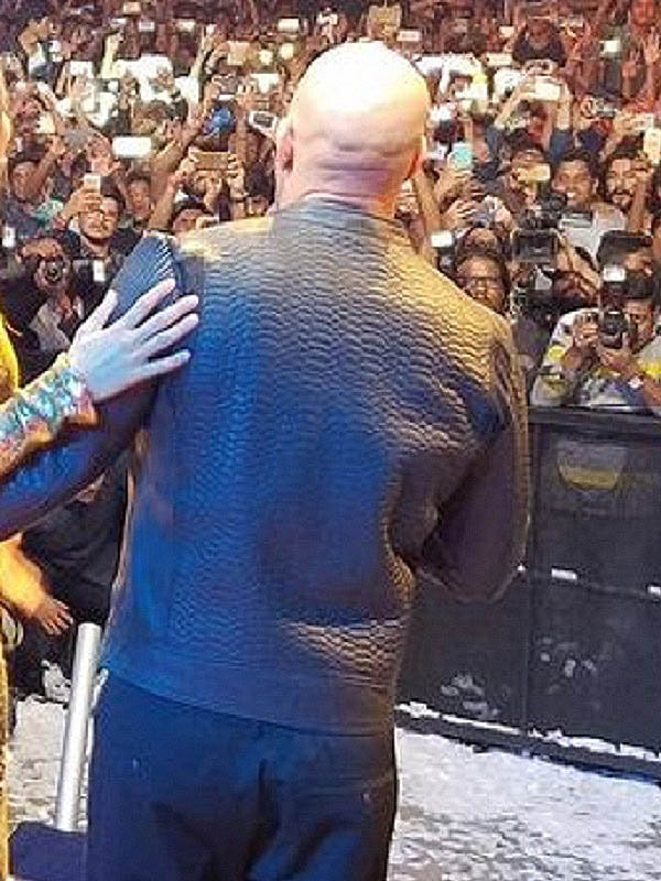 Vin Diesel xXx 3 Movie Premiere Crocodile Black Leather Jacket