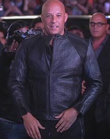Vin Diesel xXx 3 Movie Premiere Crocodile Black Leather Jacket