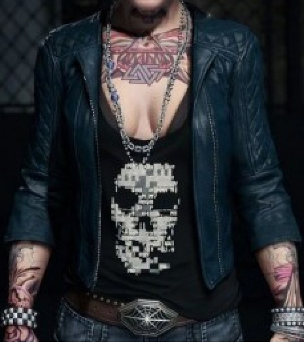 Watch Dogs Clara Lille Famous Quiled Leather Jacket