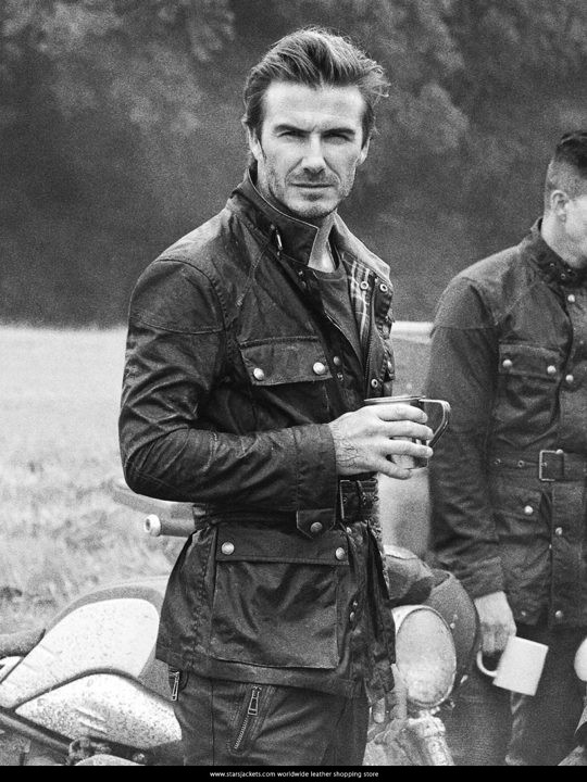 Men Women Steve Mcqueen David Beckham Coat Stars Jackets David Beckham Steve Mcqueen Leather Coat
