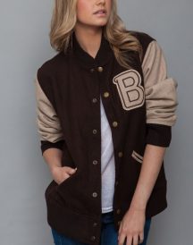Hotline Miami Varsity Style Women Brown Jacket Hotline Miami Varsity Style Women Brown Jacket