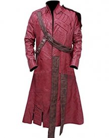 Amazon.com_ Men's Guardians of the Galaxy Star Lord Peter Quill Trench Leather Coat Jacket
