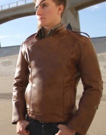 The rockets Leather Brown Jackets