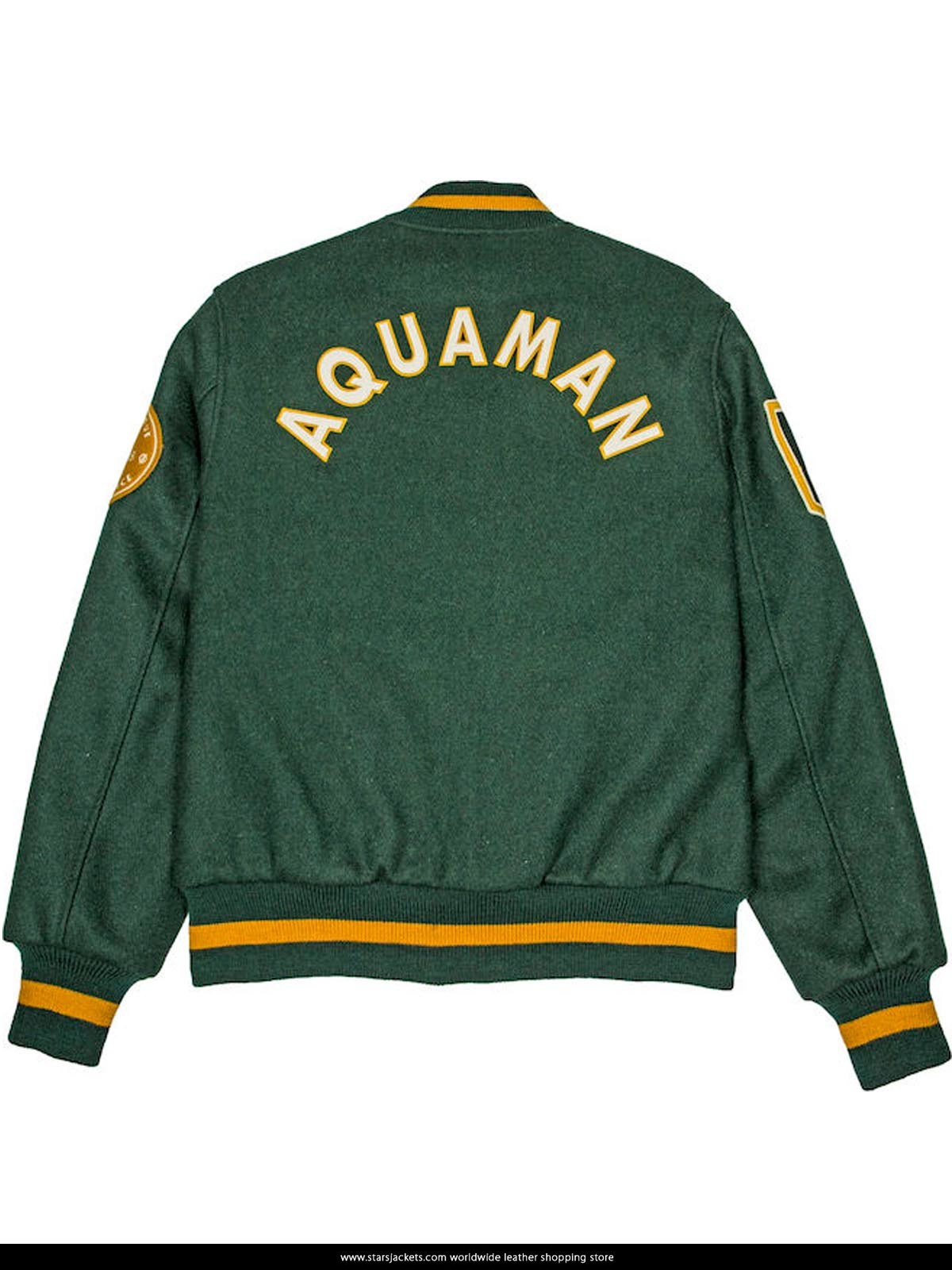 Justice league Aquaman Varsity Style letterman Jacket