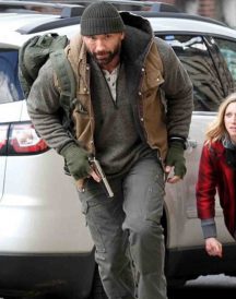 Bautista Bushwick Brown Hoodie Vest