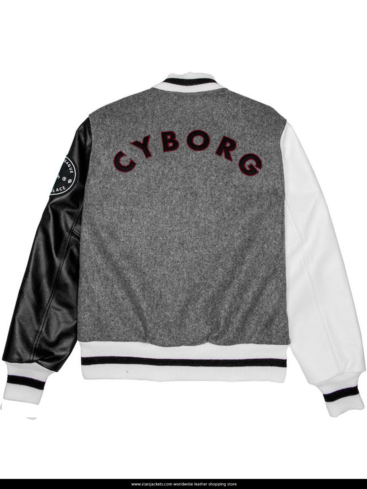 Justice league Cyborg Varsity Style letterman Jacket