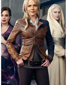 Defiance Julie Benz Leather Brown Jacket