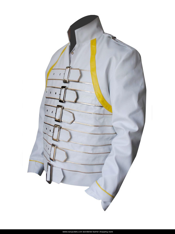 Freddie Mercury Yellow Leather Jacket