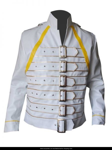Freddie Mercury Yellow Leather Jacket