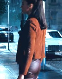 Gal Gadot Brown Jacket