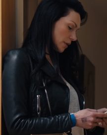 Laura Prepon The Hero Black Leather Jacket