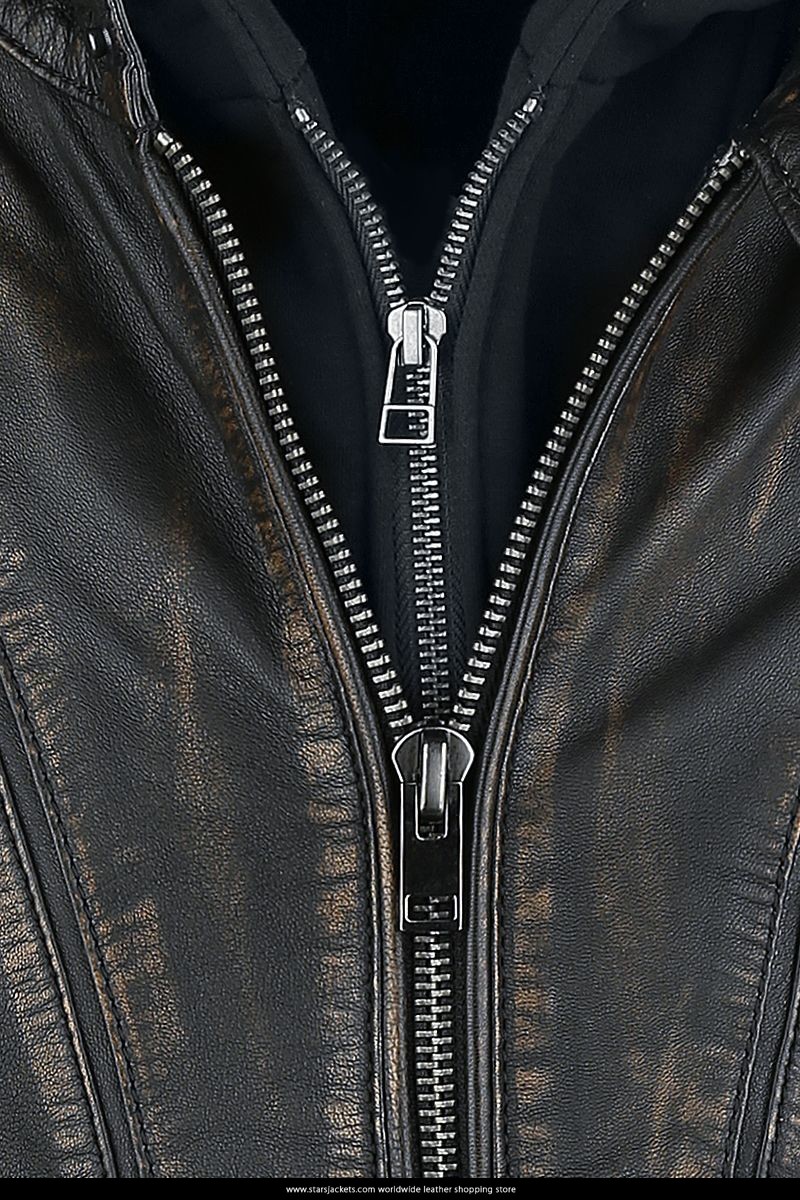 Aquaman Cosplay Black Leather Jacket