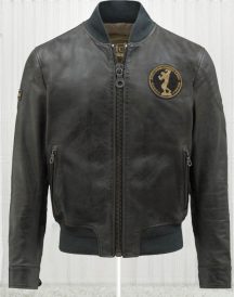 Iron Bomber Black Leather Jacket