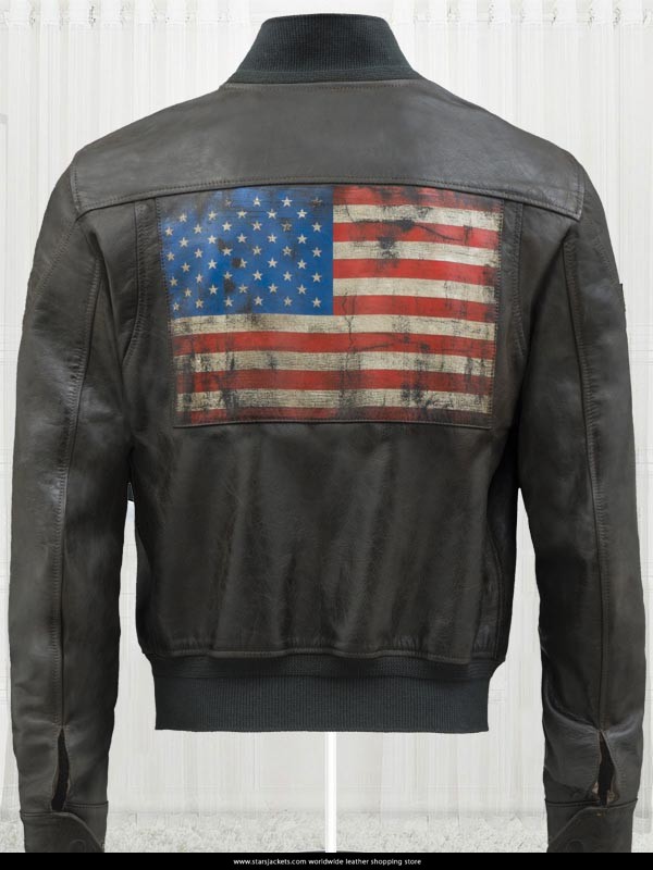 Iron Bomber Black Leather Jacket