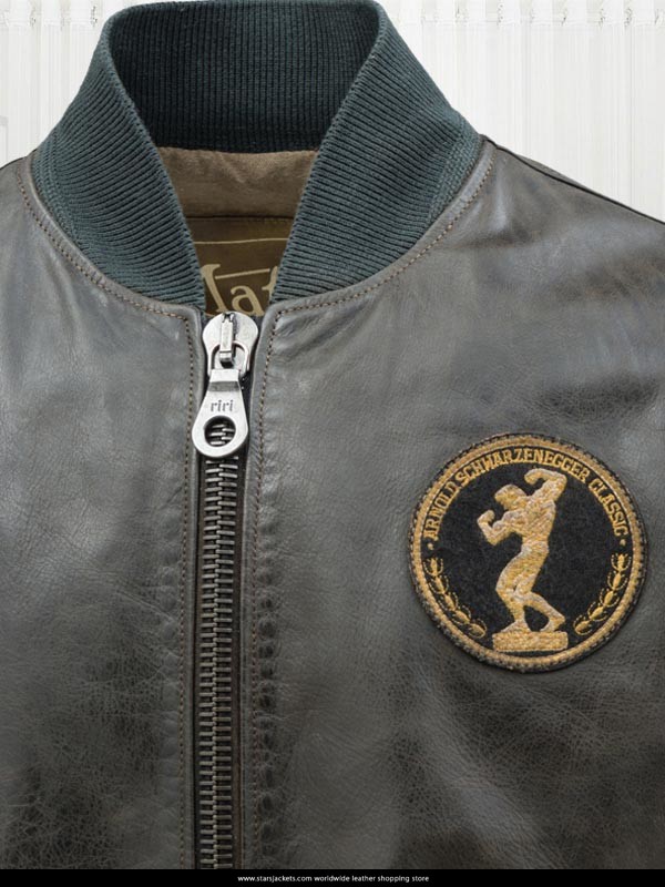 Iron Bomber Black Leather Jacket