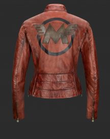 M5 Blouson Leather Jacket Woman