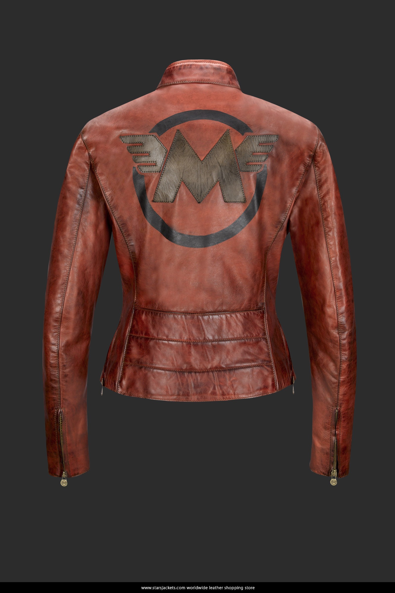 M5 Blouson Leather Jacket For Woman
