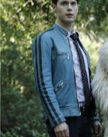 Samuel Barnett Dirk Gently's Holistic Blue Jacket