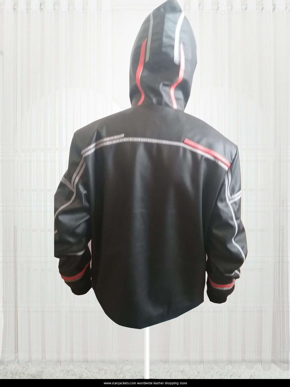 avenger infinity war tony stark brown black and red color leather jacket