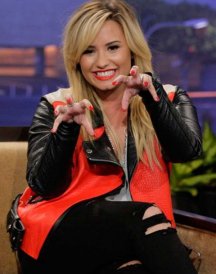 Red-Motorcycle-Demi-Lovato-Leather-Jacket