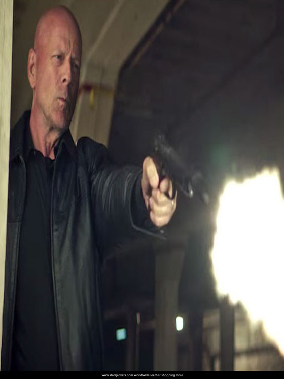 Bruce Willis Acts of Violence Black Jacket