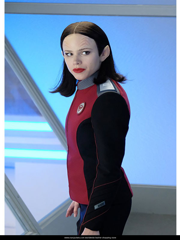 The Orville Lt Alara Kitan Security officer uniforms cosplay costume custom set