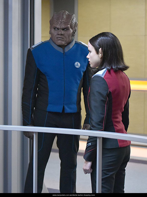 Halston Sage The Orville Red Jackets