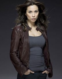 Lexa Doig Leather Jacket