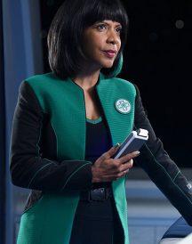 Penny Johnson Jerald in The Orville Green Jacket