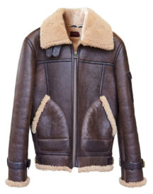 Althorne Tobacco Leather Aviator Jacket