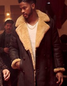 Trevor Jackson Leather Coat jacket