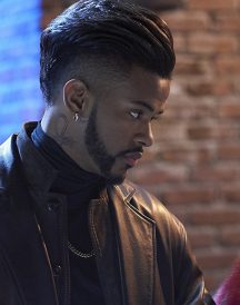 Trevor Jackson black Coat in Superfly