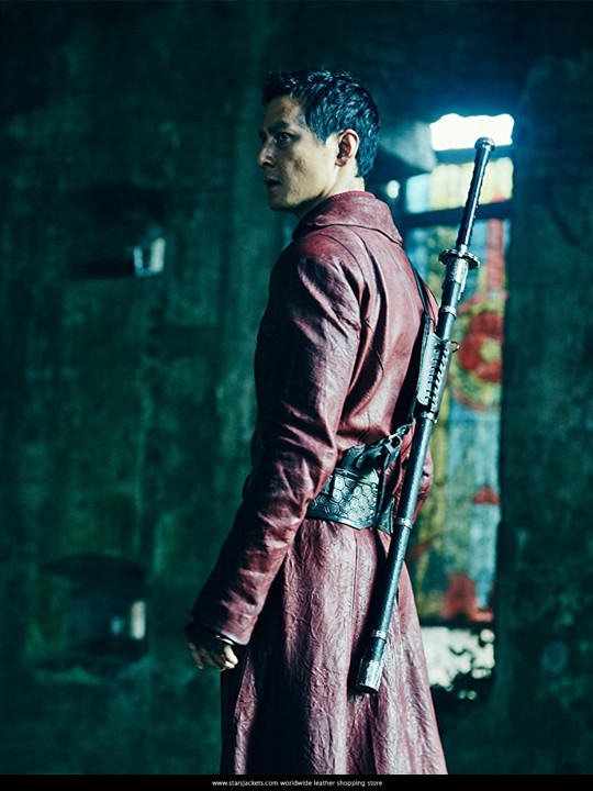 Daniel Wu Sunny Red Leather Jacket