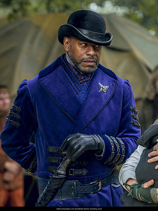 Sherman Augustus Blue Coat in into The Badlands - Stars Jackets