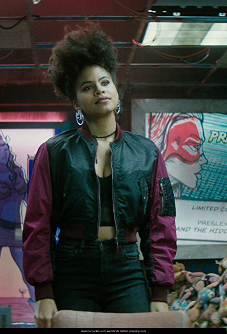 Zazie Beetz AS Domino Costume Jacket in Deadpool