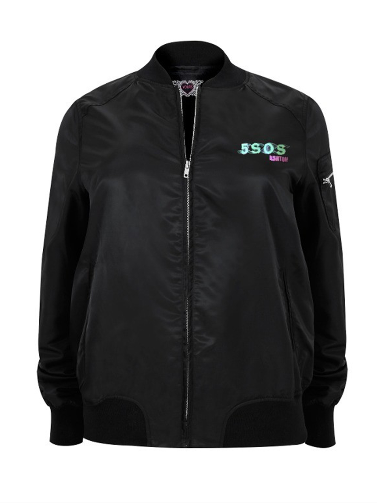 Ashton Irwin 5SOS Black Varsity Jacket With T Shirts