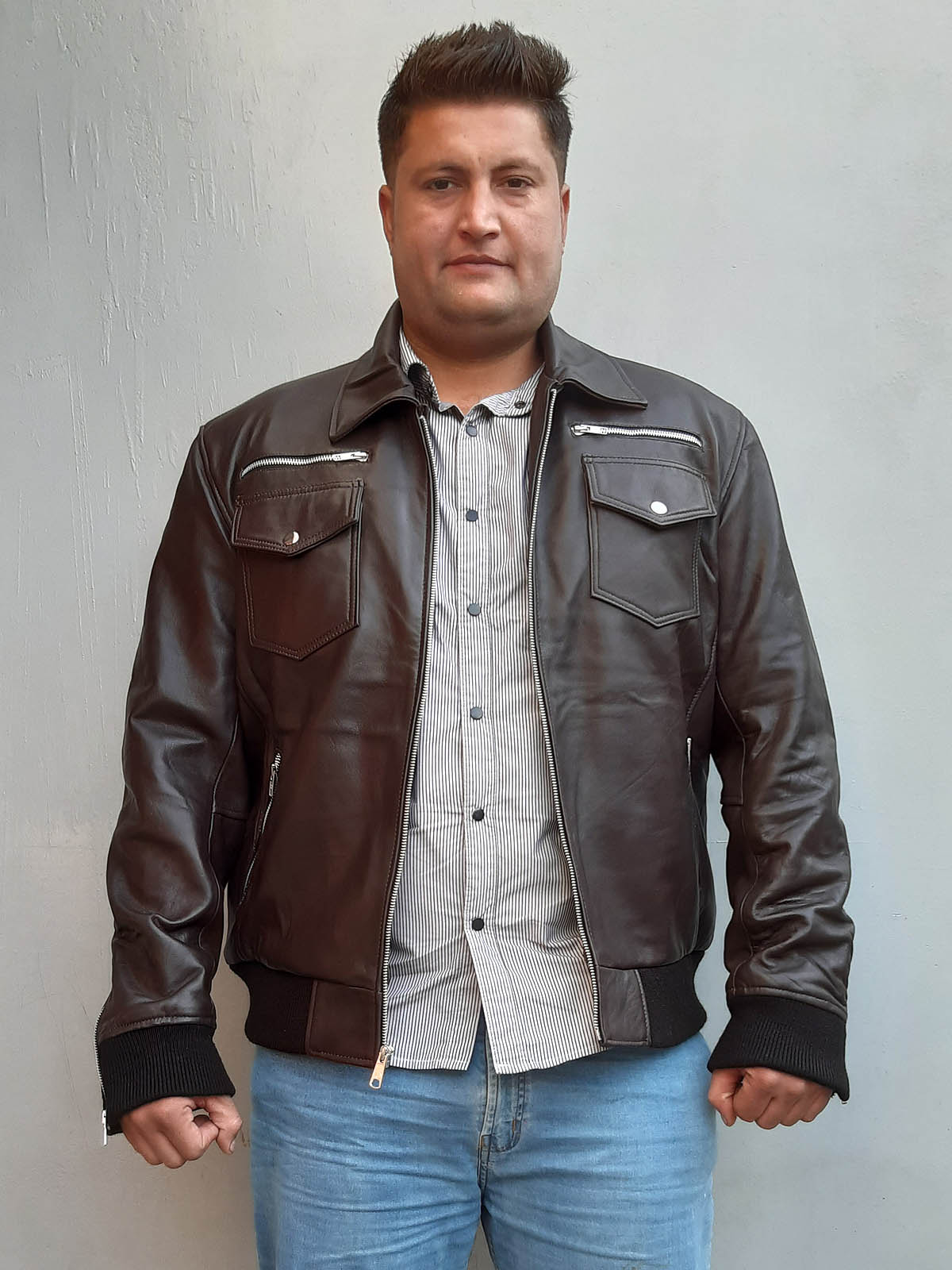 Death Dealer Skull Battlefield 5 Brown Jacket