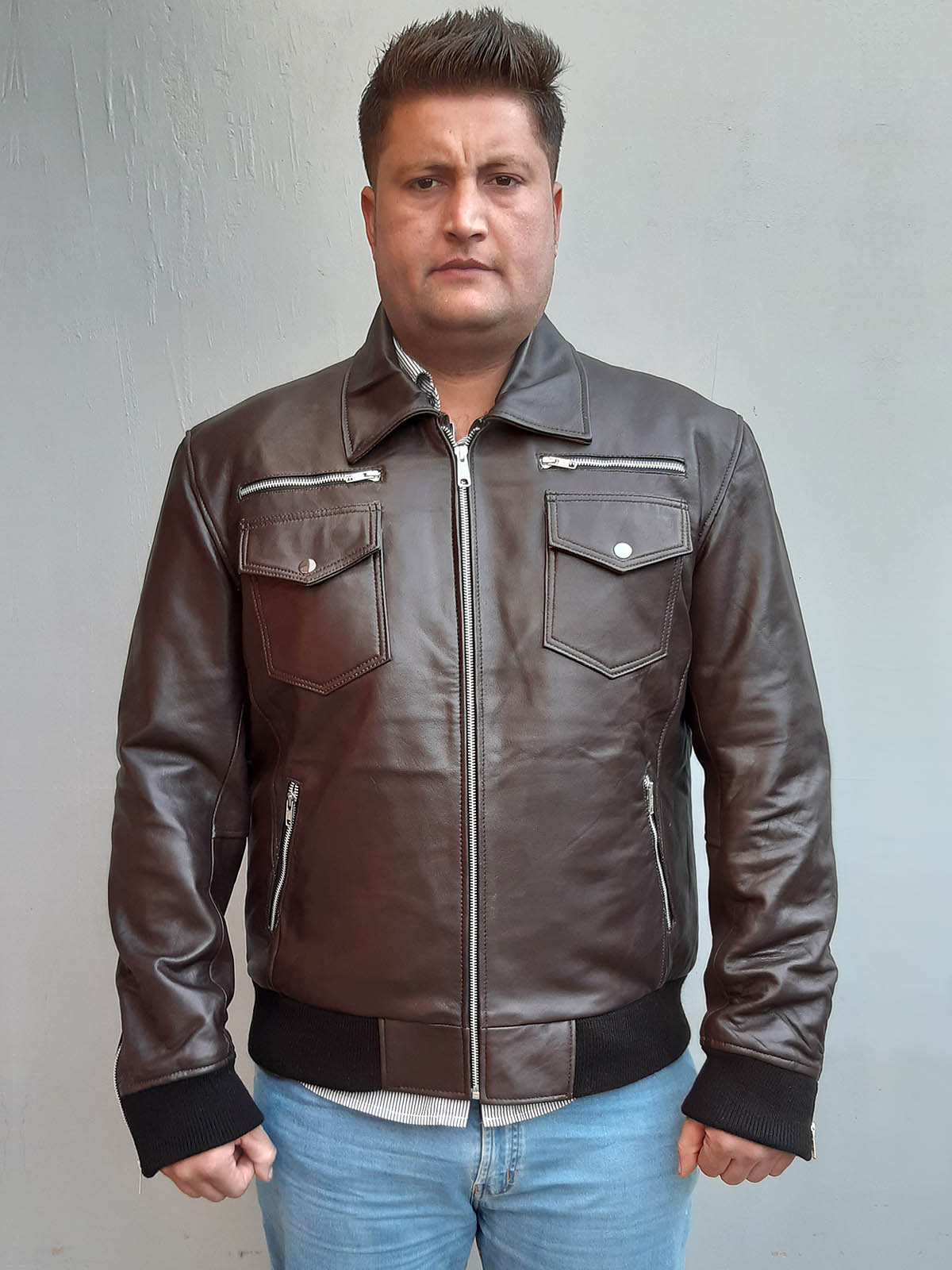 Death Dealer Skull Battlefield 5 Brown Jacket