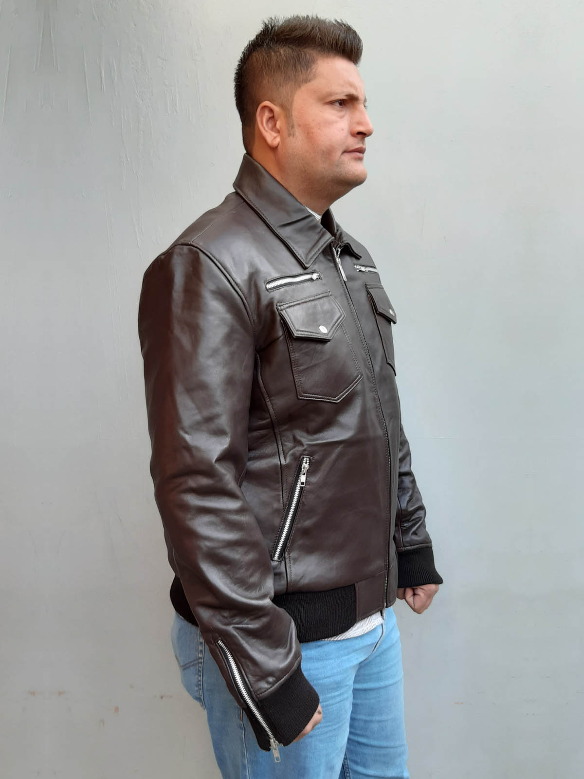 Death Dealer Skull Battlefield 5 Brown Jacket