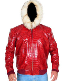 Crocodile Fur Hoodie Jacket