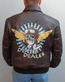 Death Dealer Skull Battlefield 5 Brown Jacket