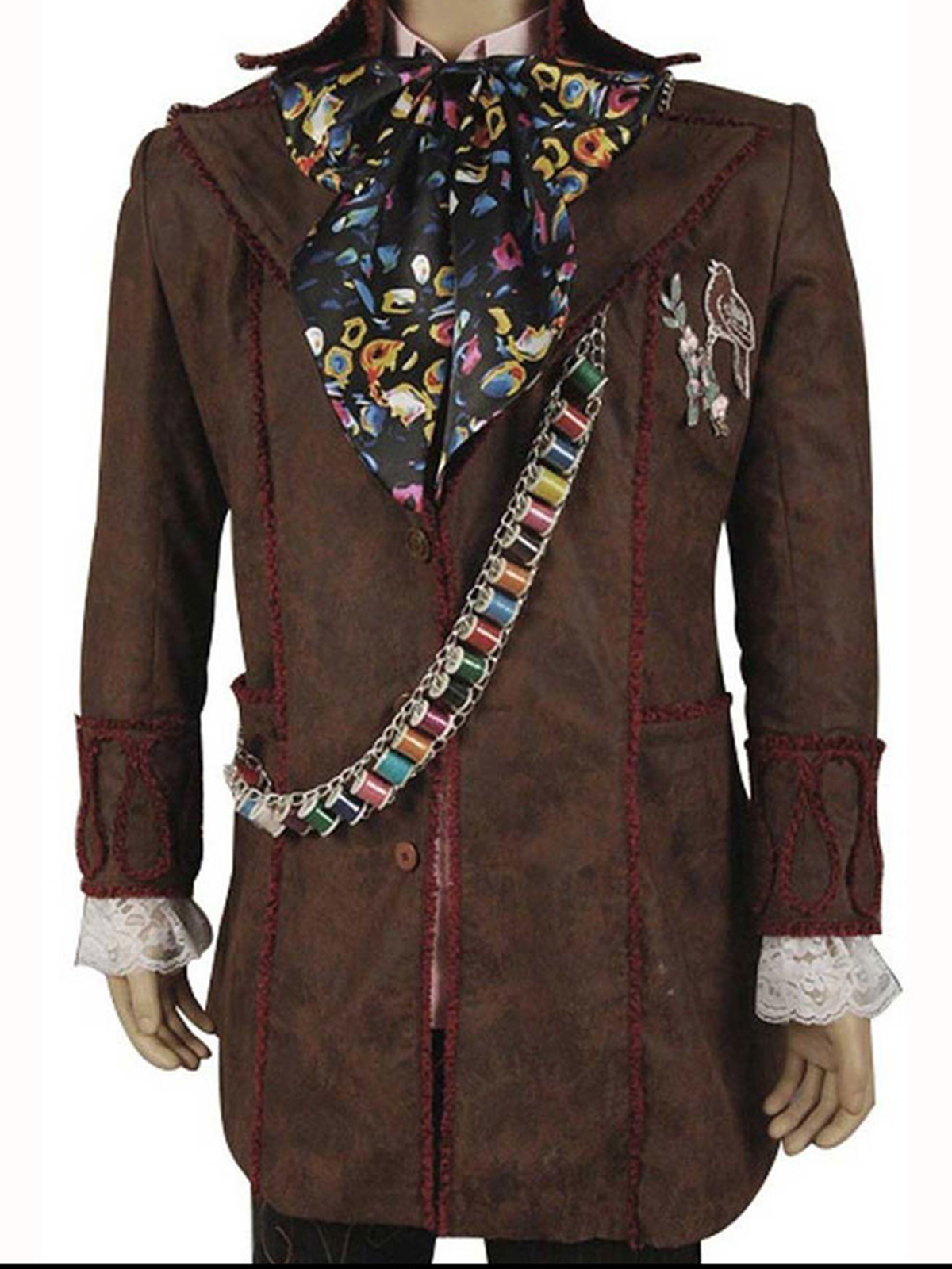 Alice in Wonderland Mad Hatter Trench Coat